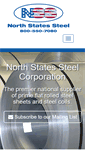 Mobile Screenshot of northstatessteel.com